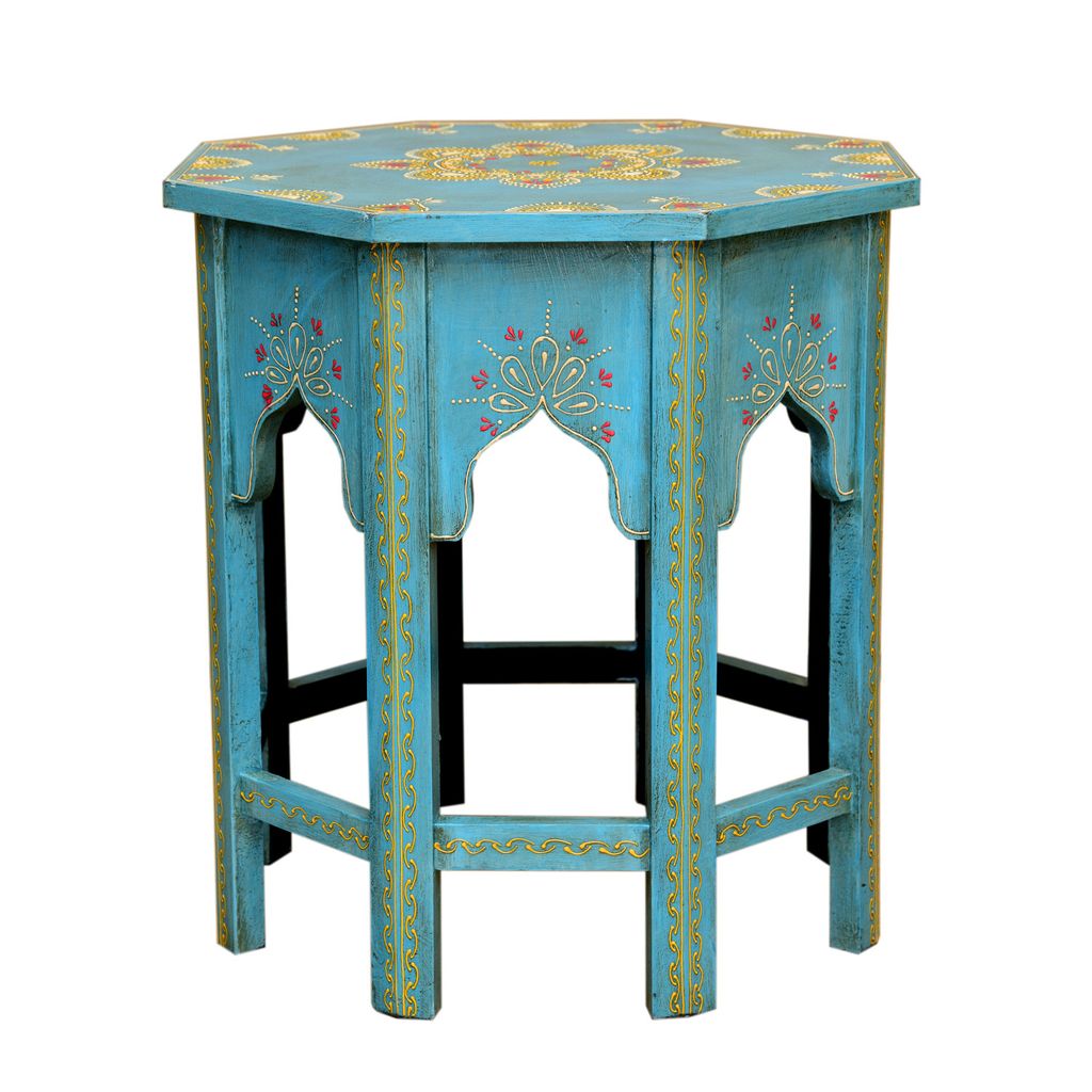 Orientalischer Beistelltisch Saada Blau L
