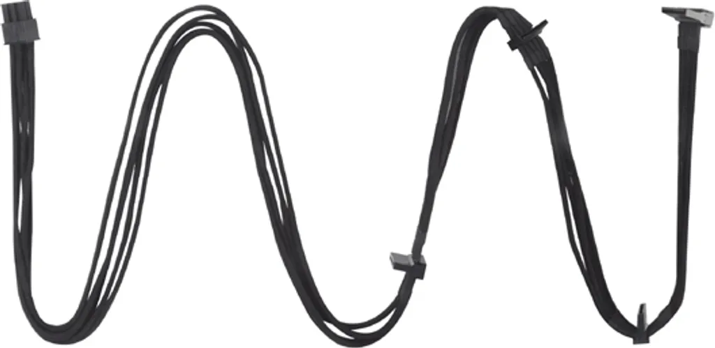 Câble SATA SilverStone SST-PP06B-4SATA10 Gaine Individuelle Noire 550mm