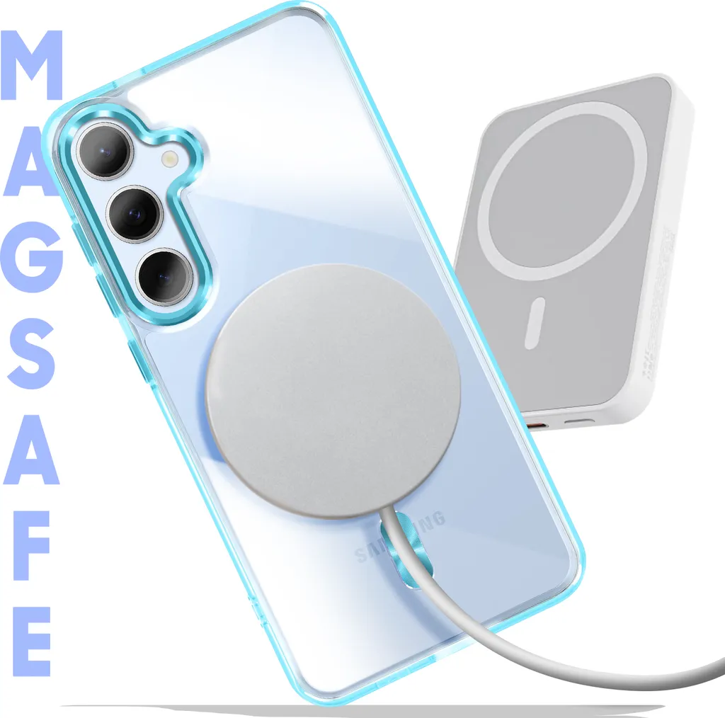 Cover MagSafe Samsung S25 S24 Avizar Blu - Test Protezione e Ricarica - 3