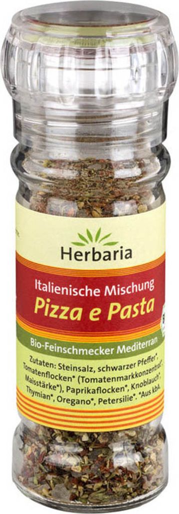 HerbariaGewürzmühle Pizza et Pâtes (8 x 50 g) Image du produit 