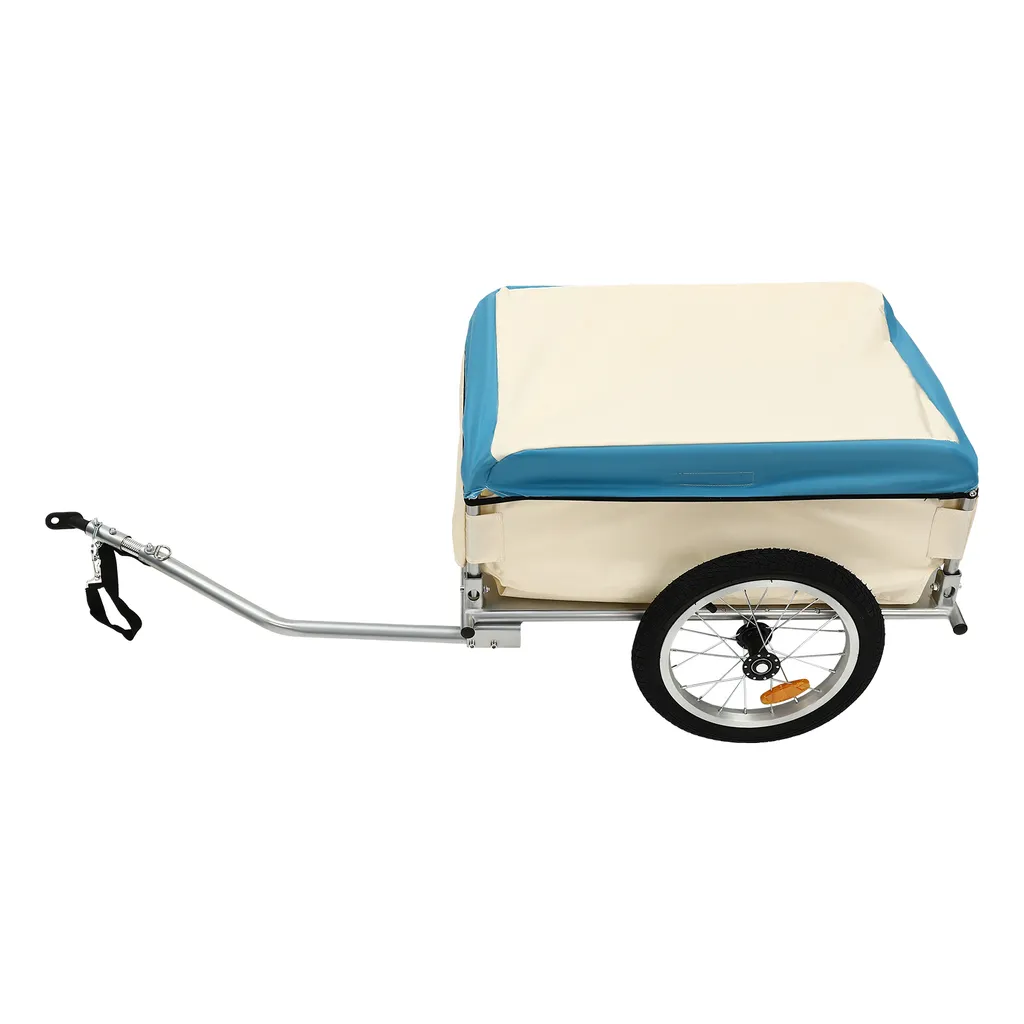 Remorque vélo cargo pour courses et transport 50kg - Idéal usage urbain