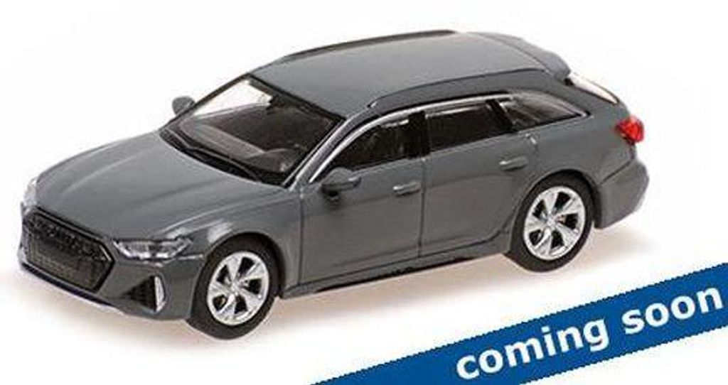 Minichamps 1:87 AUDI RS 6 AVANT - 2019 - GREY 870010012 Produktbild 