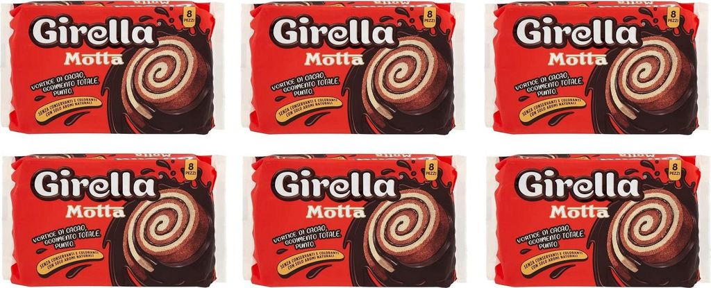6x Motta Girella Snack Dolce da forno con farcitura al Produktbild 