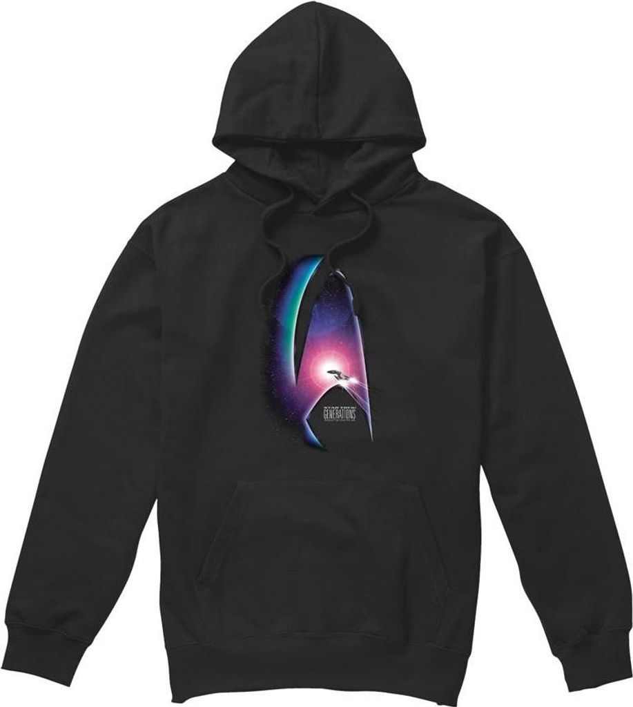 Star Trek - "Generations" Kapuzenpullover für Herren TV8357 (L) (Schwarz)