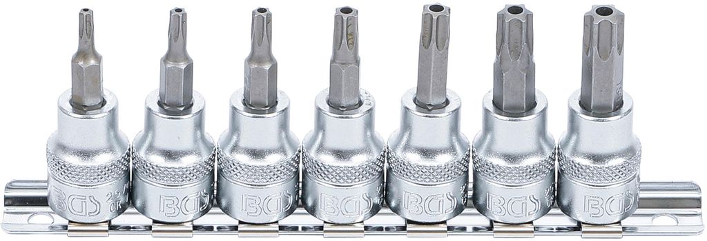 BGS technic Bit Socket Set, Chrom-Vanadium-Stahl, 290 mm, 290 g