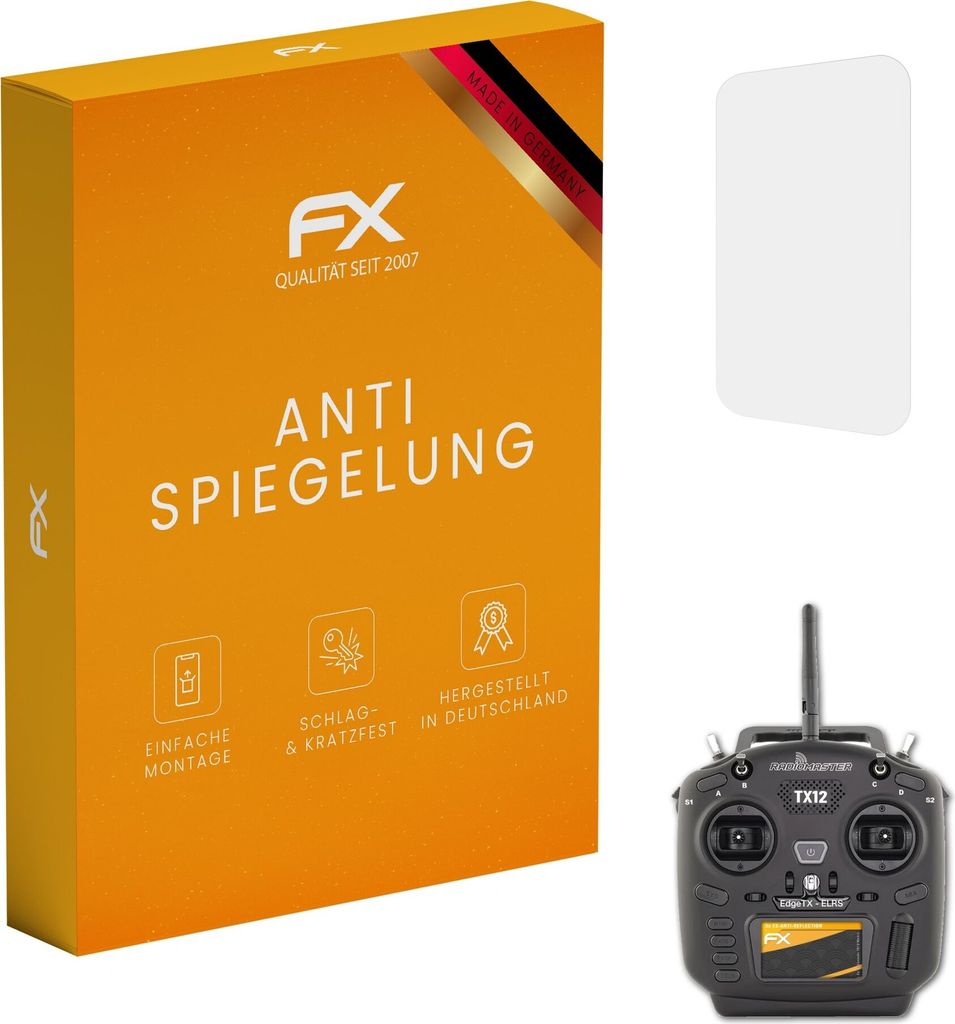 atFoliX FX-Antireflex 3x Schutzfolie kompatibel mit Radiomaster TX12 Mark II Displayfolie
