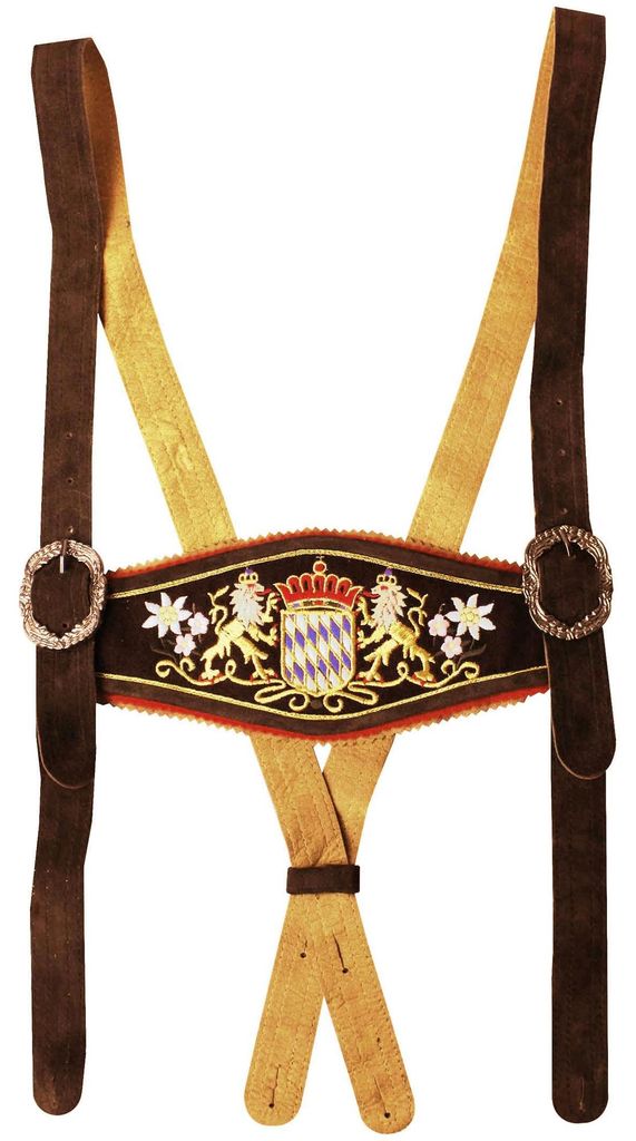 Hosenträger für Trachten Lederhosen mit Bayerischem Produktbild 