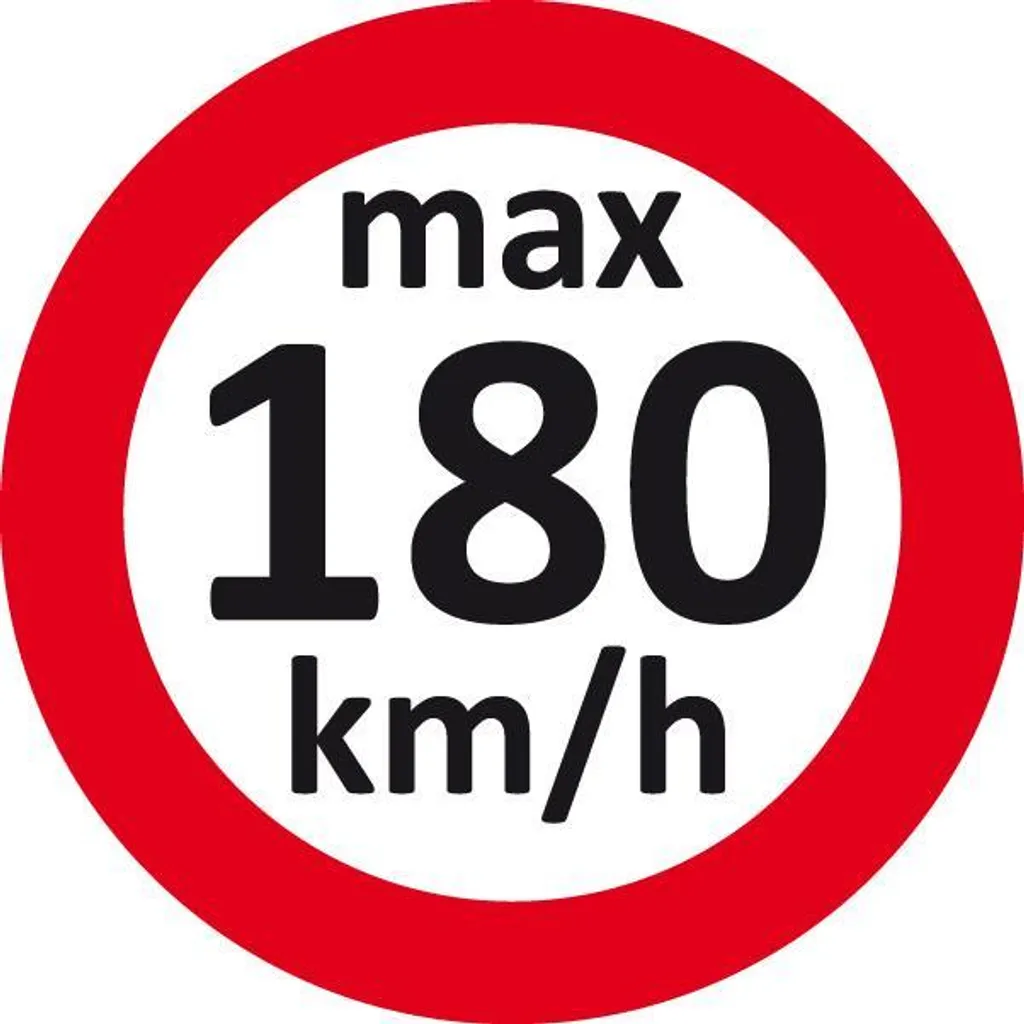Étiquette de limitation de vitesse 180 km/h pour pneus hiver - 100 pcs