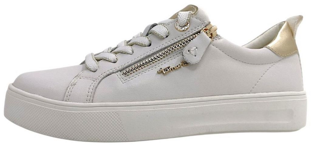 Tamaris Comfort sportlicher Schnürer Weiß in Gr. 41