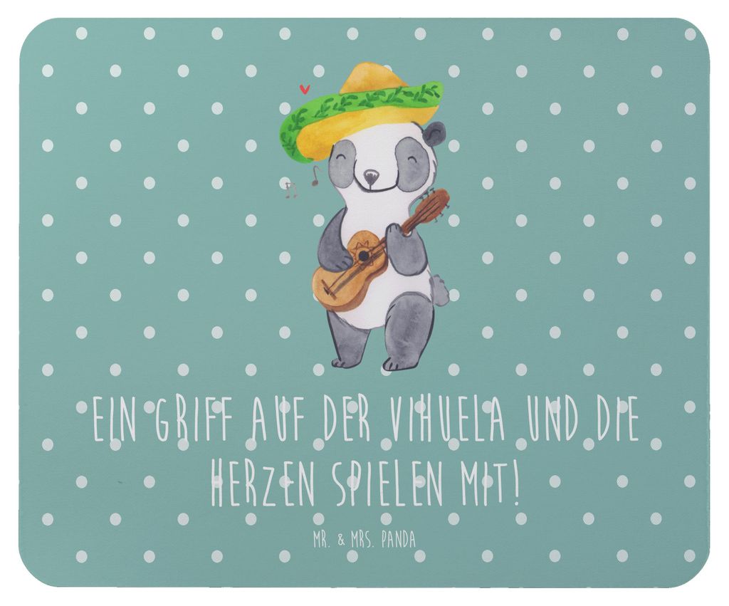 Mr. & Mrs. Panda Mauspad Vihuela Herzklang - Meeresbrise - Geschenk, Lernen, Musiker, mousematte, historische Musik, Renaissance, laptop, Mousepad,...