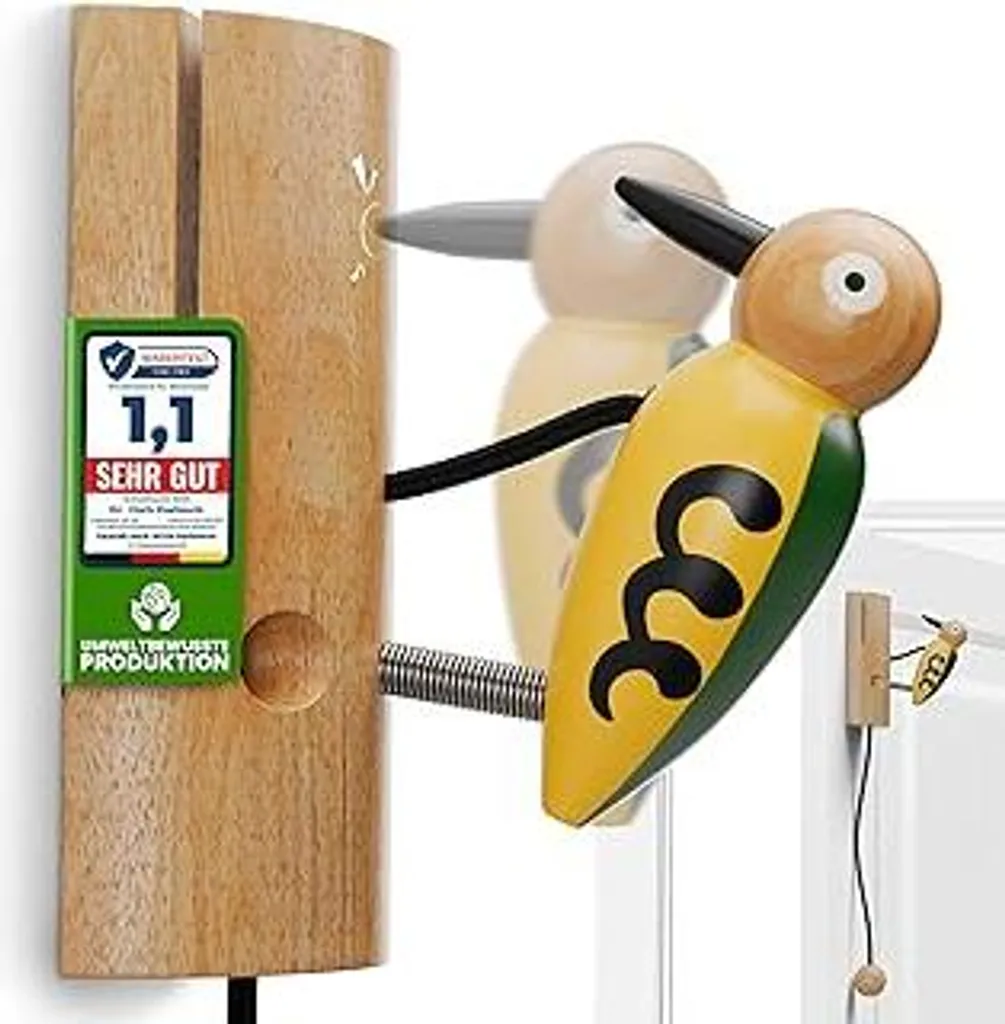 Campanello Picchio in Legno per Casetta Gioco: Avventura all'Aperto - 1