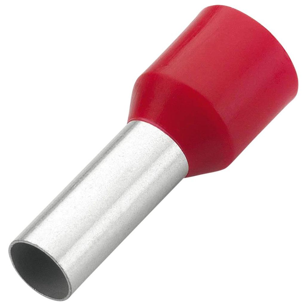 Aderendhülsen isoliert, Querschnitt 10,0 mm², Länge 22 mm, Produktbild 