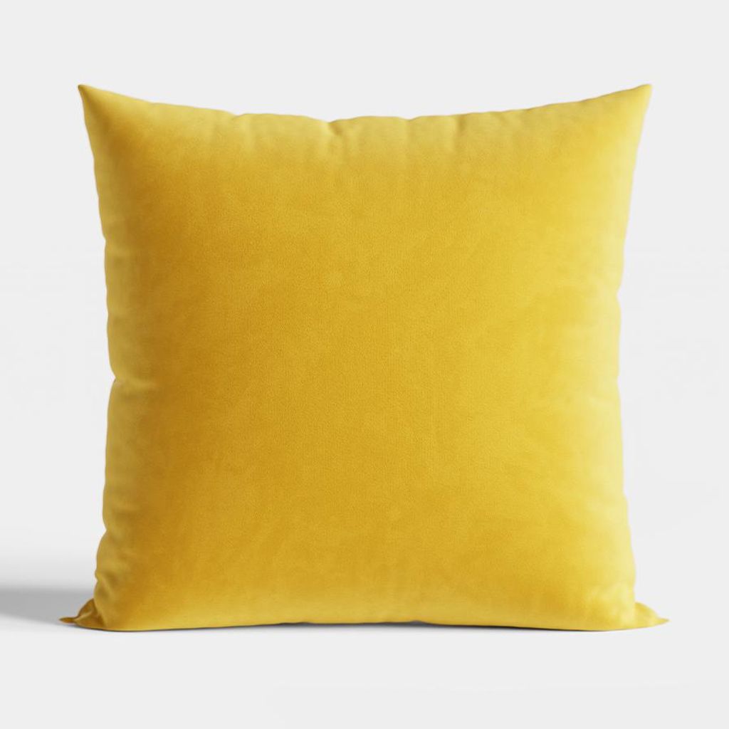 Poszewka dekoracyjna żółta 40 x 40 cm Zdjęcie produktu 
