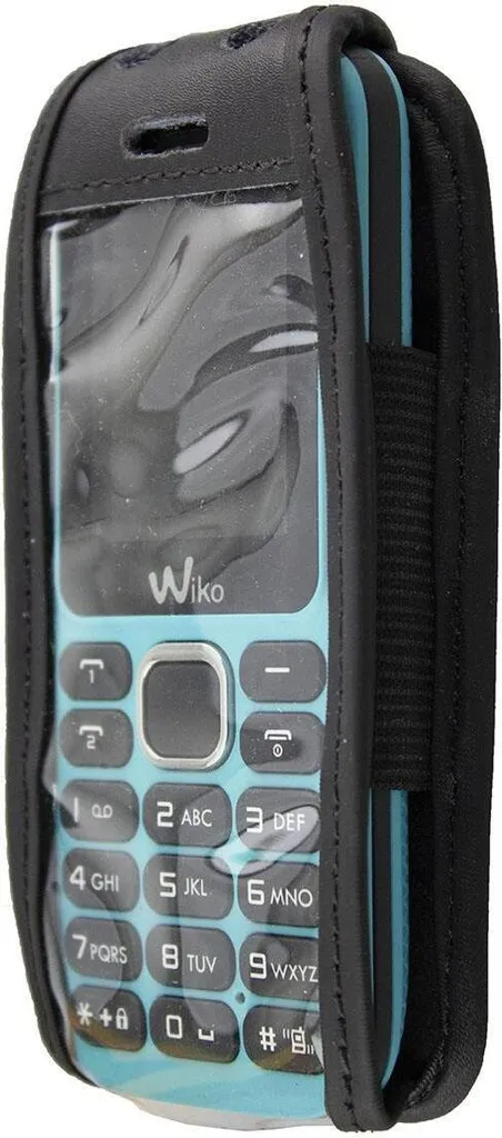Custodia in pelle con clip da cintura per Wiko Lub Lubi 3