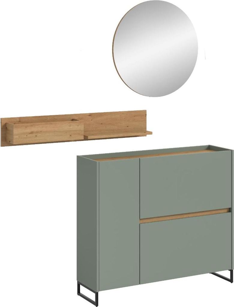 Drive Garderobenmöbel Set D5 Salbeidekor.