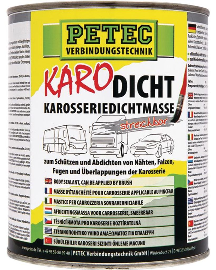 Petec KARO-Dicht Karosseriedichtmasse 1000ml Pinseldose Produktbild 