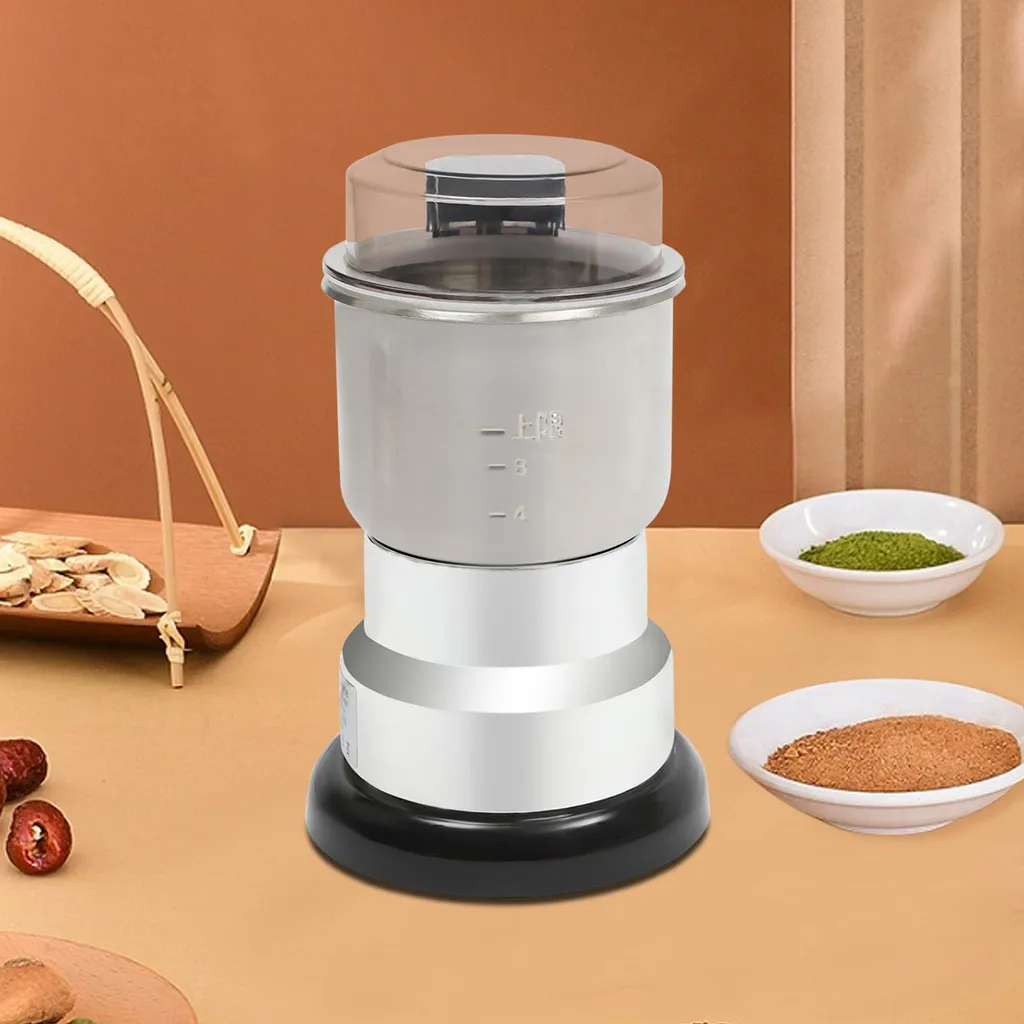 Moulin à épices et café multifonctionnel 500ml en acier argenté - 4