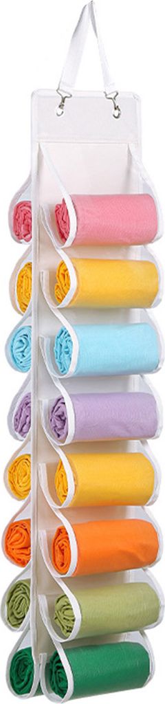 Hängende Tasche zur Aufbewahrung von Yoga-Kleidung, 26 Fächer, Schrank, Kleidungsstück zum Aufhängen, Legging-Organizer, Kleideraufbewahrungsl...