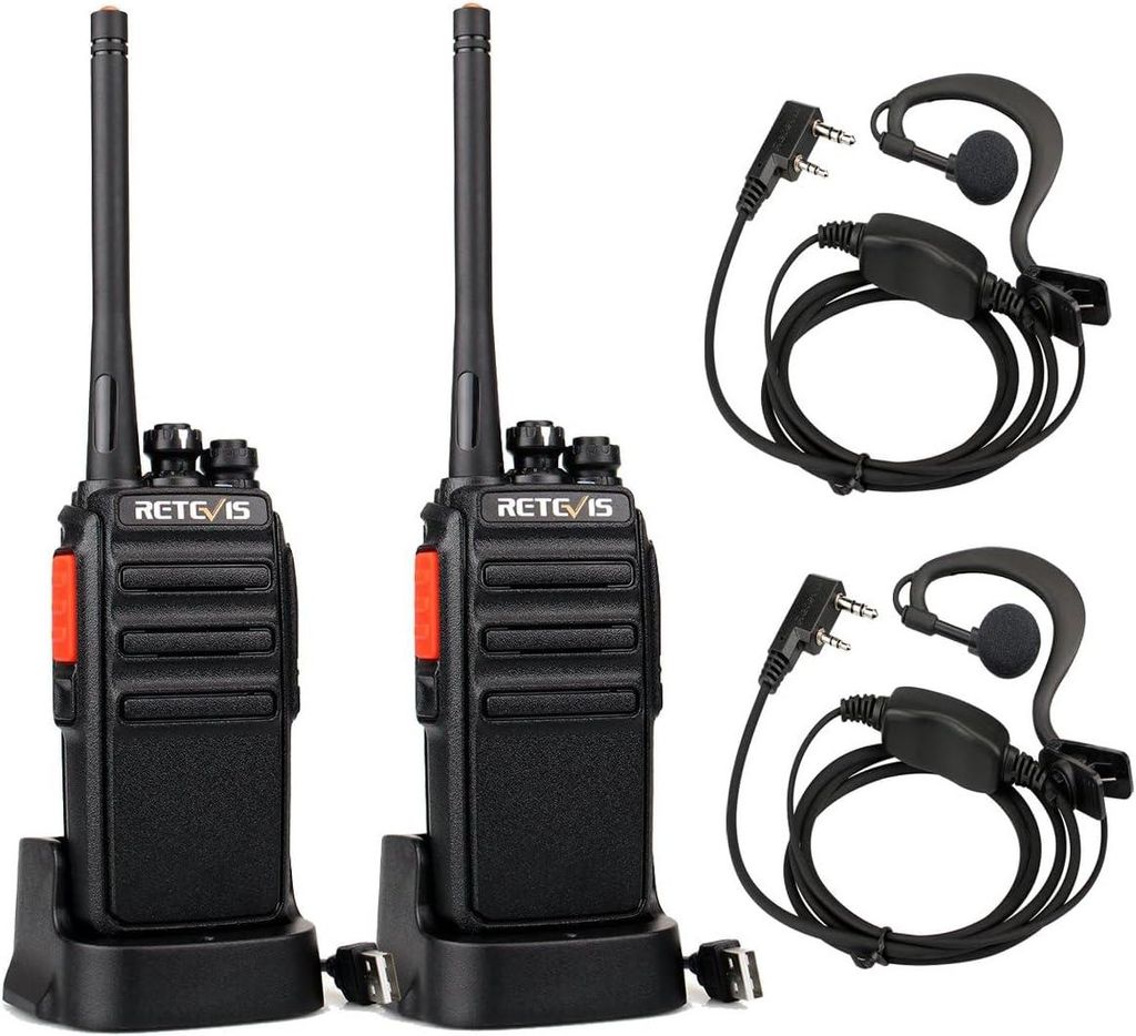 Retevis RT24 talkie walkie,Rechargeable,avec Oreillette et Image du produit 