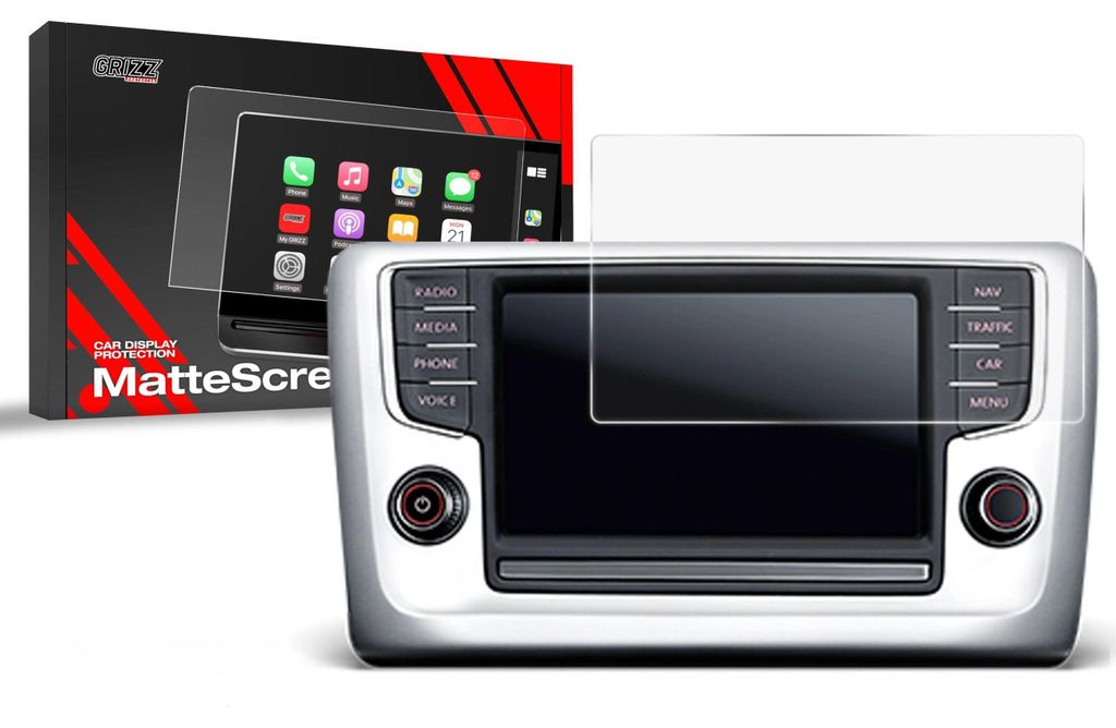 Matte Autodisplayfolie für Volkswagen Golf 6 Discover Media 2 gen. (2015-2017), Grizz Protector