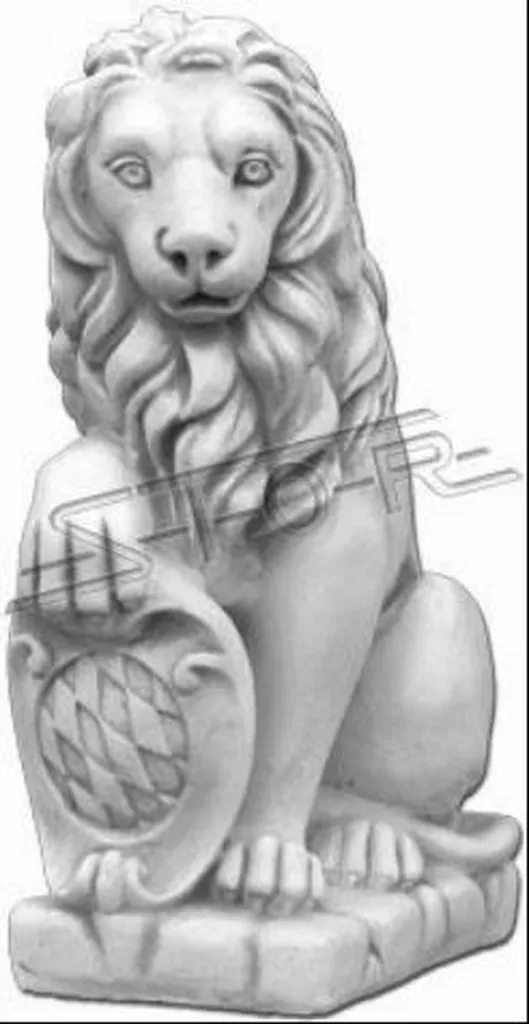 Sculpture Lion de Jardin S103014 Finition Détail et Haute Résistance