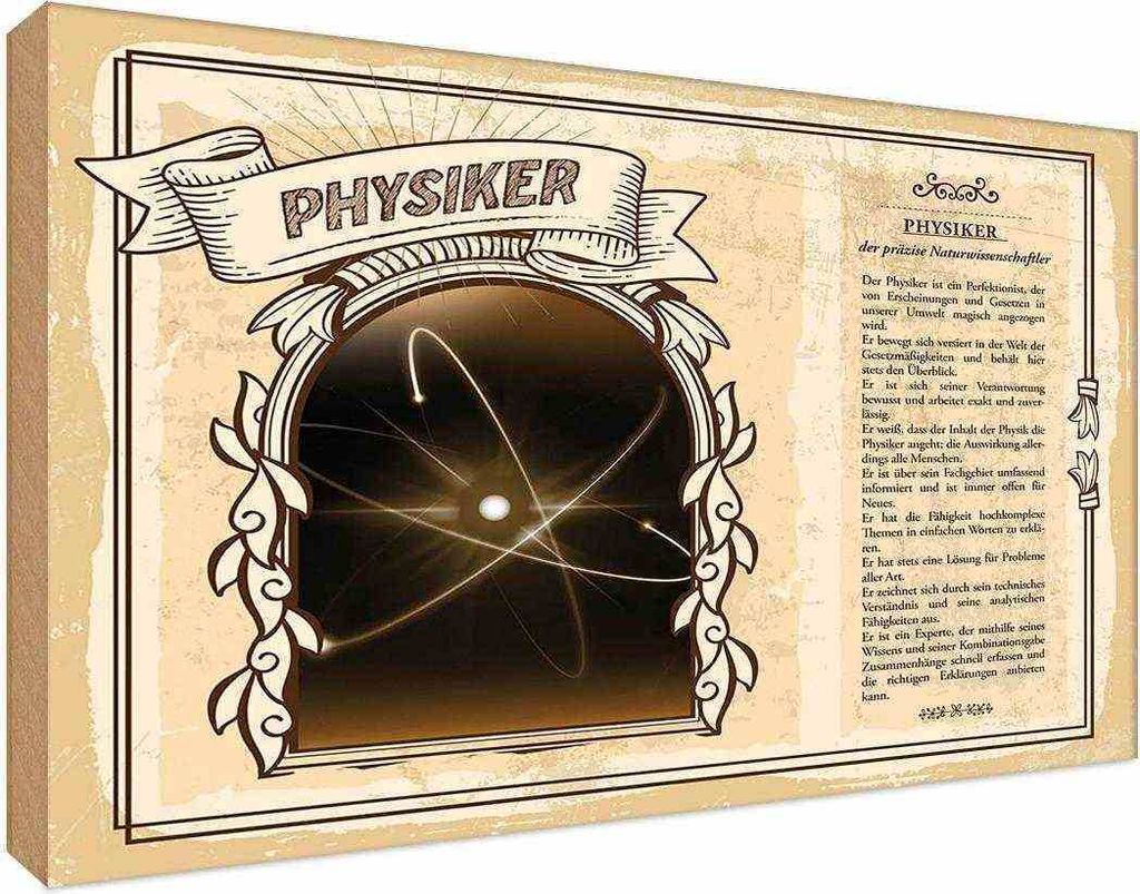 vianmo Holzschild 20x30 cm Physiker Beruf Arbeit