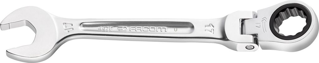 FACOM Knarren-Ringmaulschlüssel 17 mm Gelenk