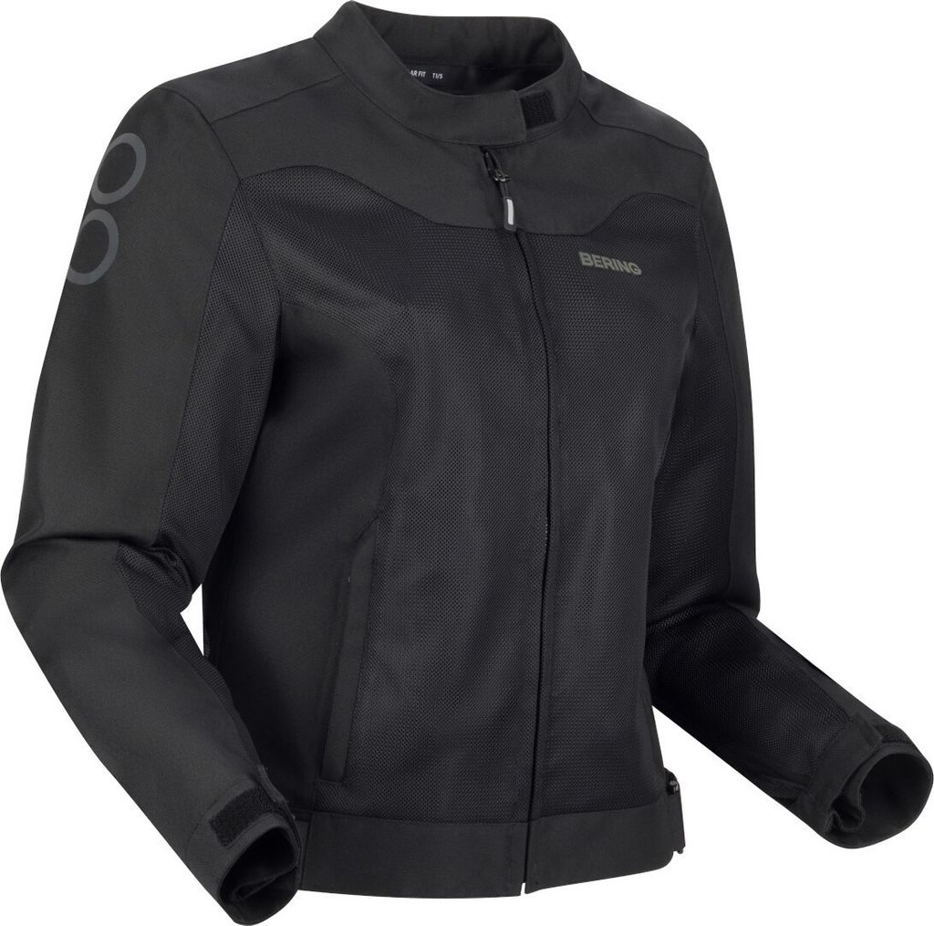 Bering Alias Mesh Damen Motorrad Textiljacke, schwarz, 40