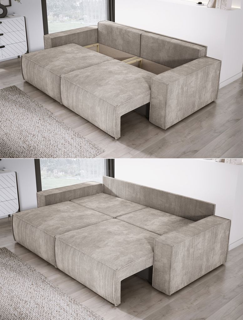 DomoHome Universelles Ecksofa Kasjo  Mit Schlaffunktion Und Produktbild 