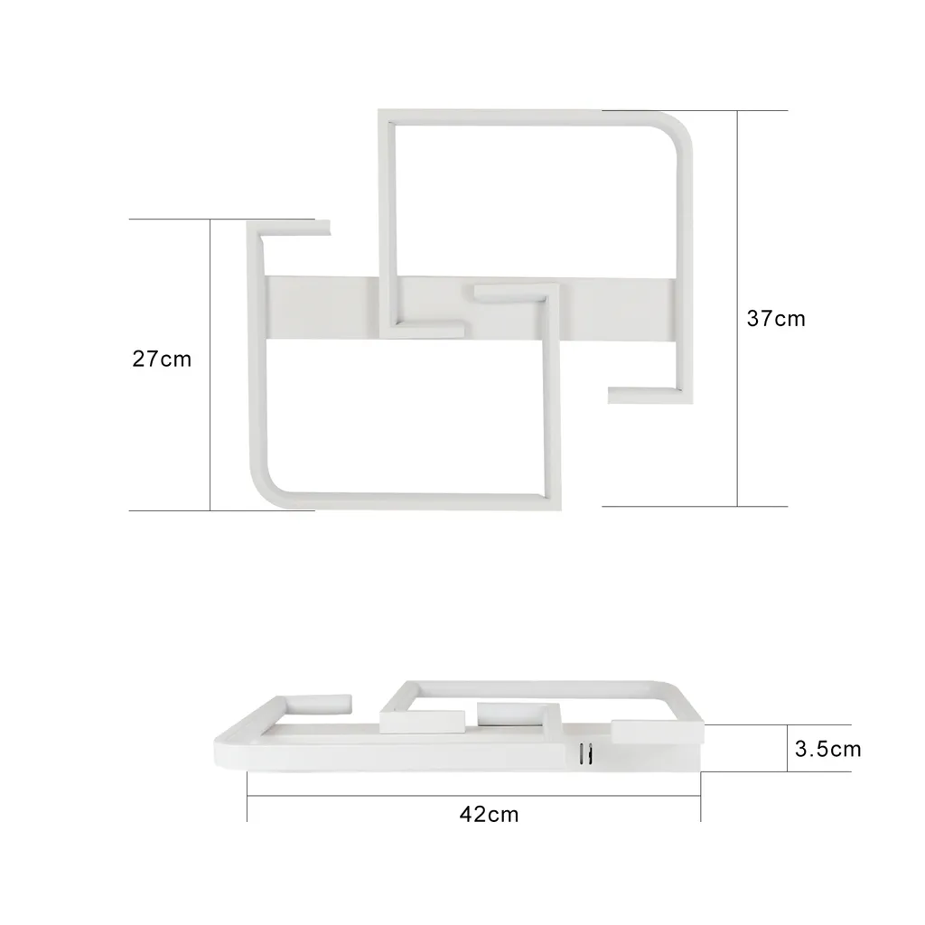 Plafonnier LED moderne 35W avec télécommande et intensité variable ZMH