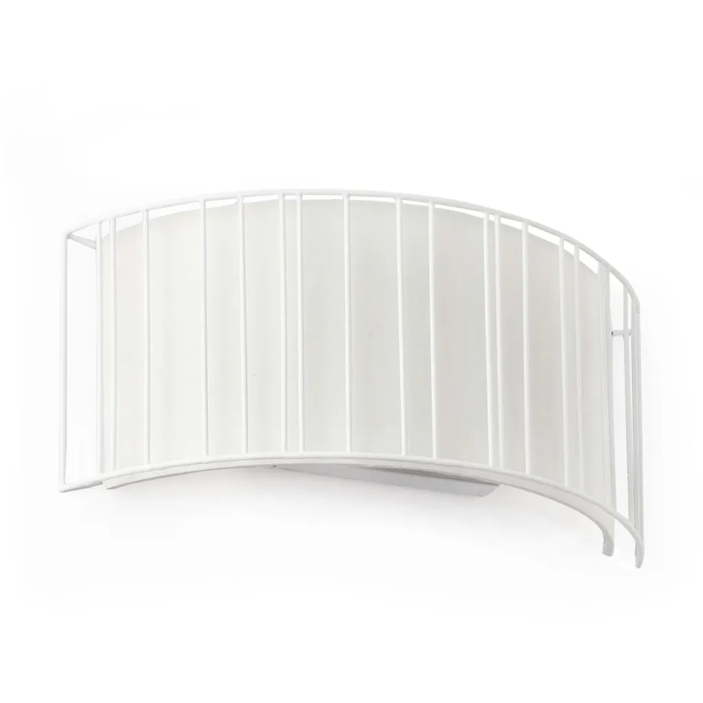 Applique murale LINDA 2 flammes blanc mat avec diffusion bidirectionnelle