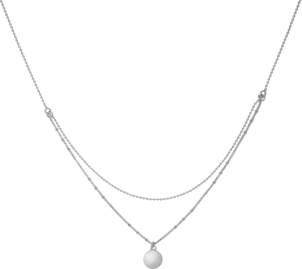 Zeeme Silber Halskette 925/- Sterling Silber 38+5cm weiß Produktbild 