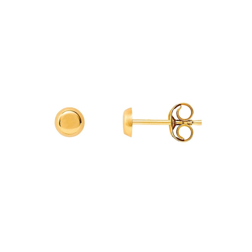 Xenox XG9K4092G Ohrstecker Ohrringen Damen Mädchen Rund Gelbgold 375/- Ø 4 mm