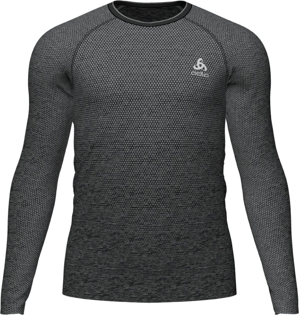 ODLO Crew Neck L/S Essentia Langarmshirt Herren schwarz L