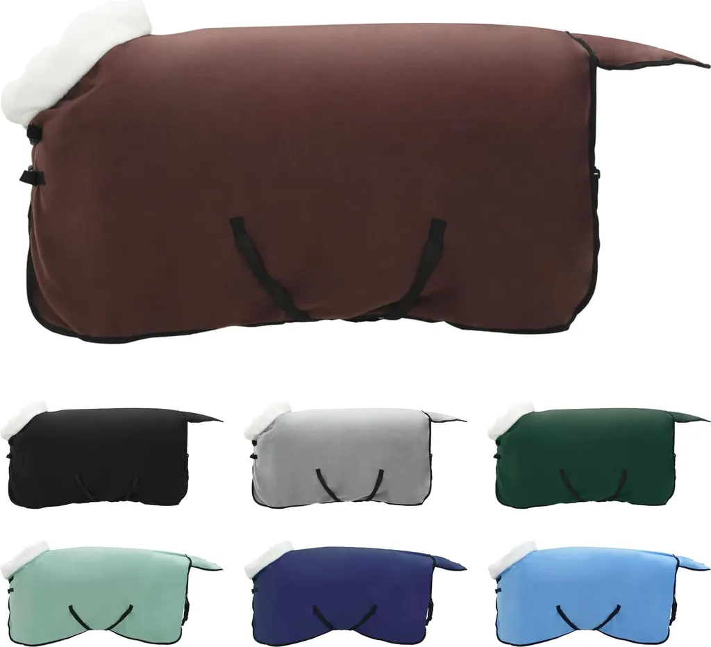 vidaXL Coperta per Cavalli 115 cm Pile Polare Marrone - Comfort Termico