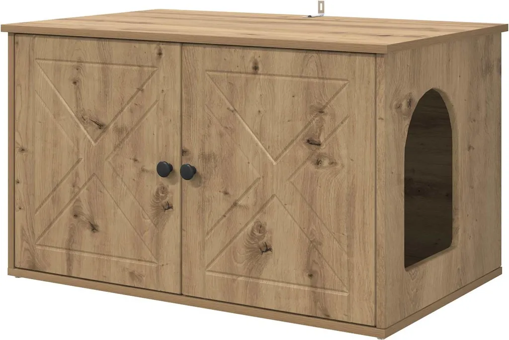 Casetta Gatti vidaXL Rovere 85x55x50 cm - Miglior Rapporto Qualità Prezzo
