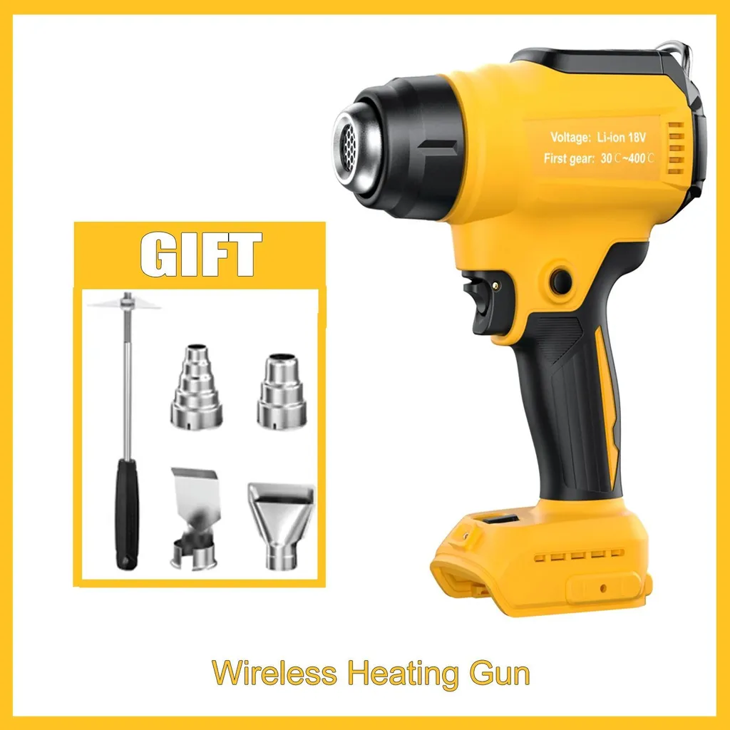 Réparation mobile : Pistolet air chaud sans fil 20V compatible DeWalt