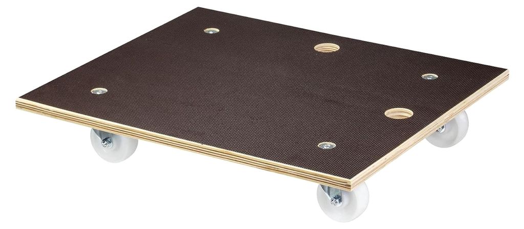 Transportroller aus Schichtholz mit Grip 59 x 49 x 11 cm, Tragkraft 250 kg, Möbelroller für Umzüge, Schwerlastrollbrett mit Aufhängeloch,
