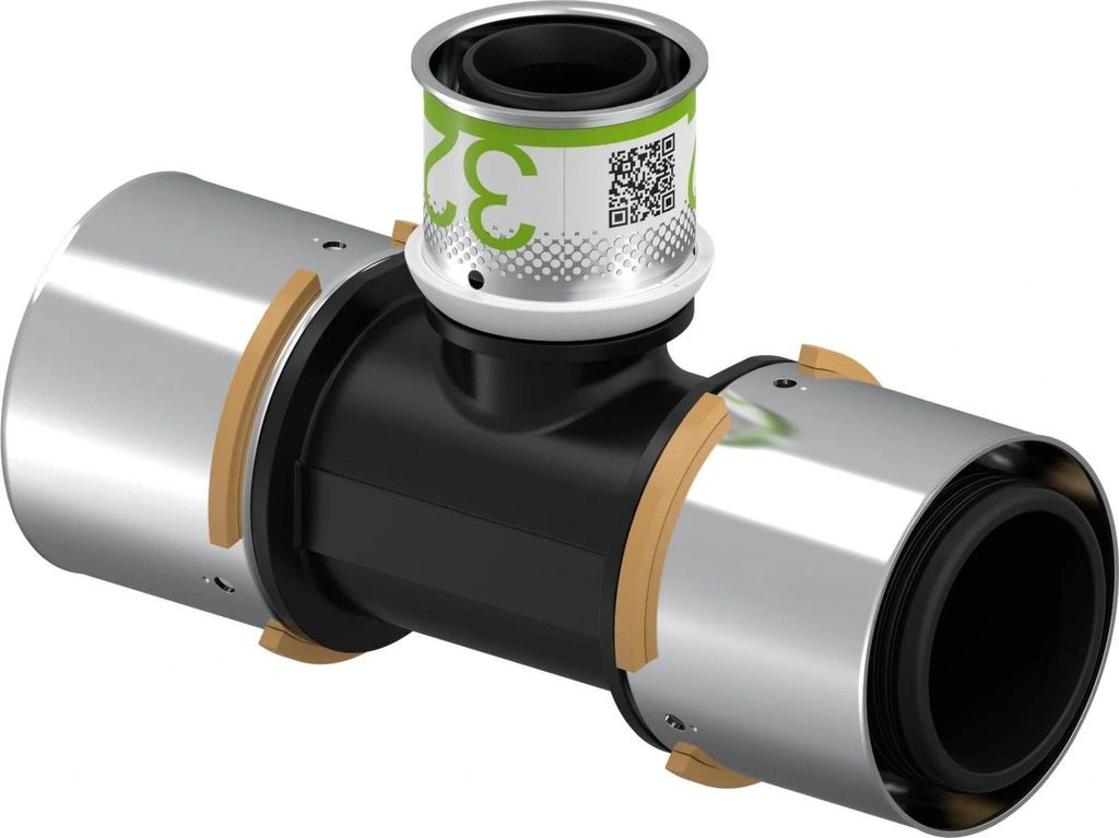 UPONOR S-Press, T-Stück, reduziert, PPSU, 50-32-50, 1 Stk.