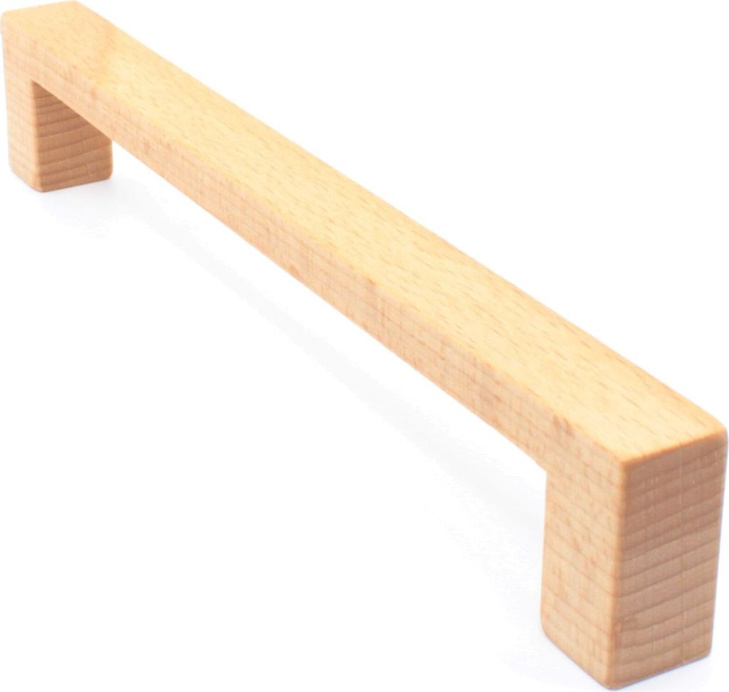 Möbelgriff BA 256mm, Schrankgriff Buche massiv, Holzgriff Küche
