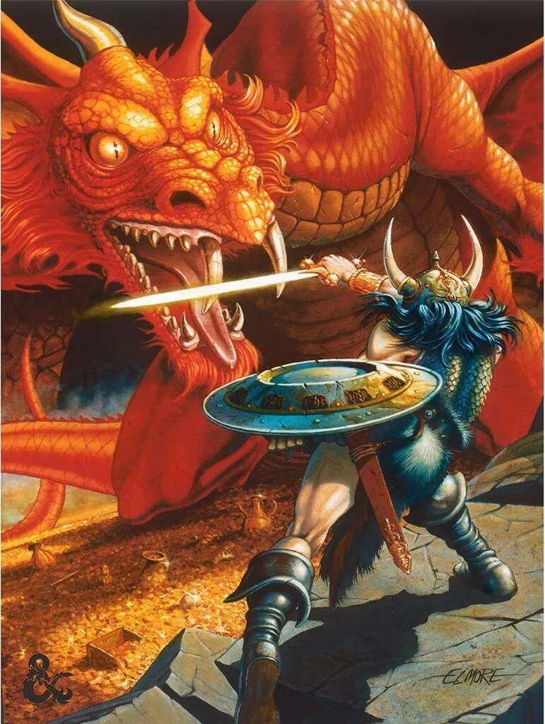 Tableau encadré D&D Guerrier PM5859 : décoration murale de qualité