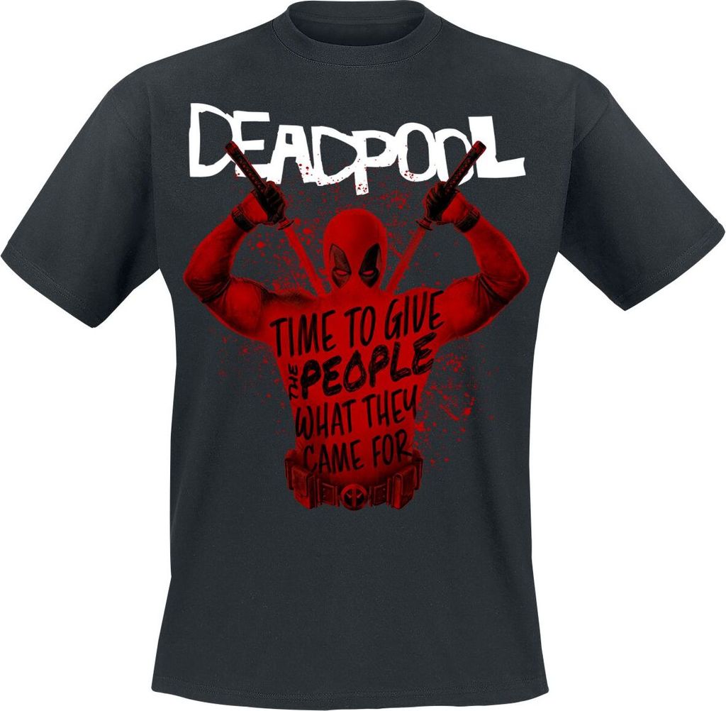 Deadpool T-Shirt Herren 3 - Merc Splatter schwarz M