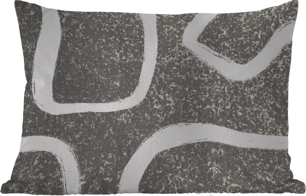 MuchoWow Outdoor Kissen - Abstrakt - Minimalismus - Design - 50x30 cm - Wetterfest - Lounge Kissen - Sofa kissen - Wohnzimmer Dekoration