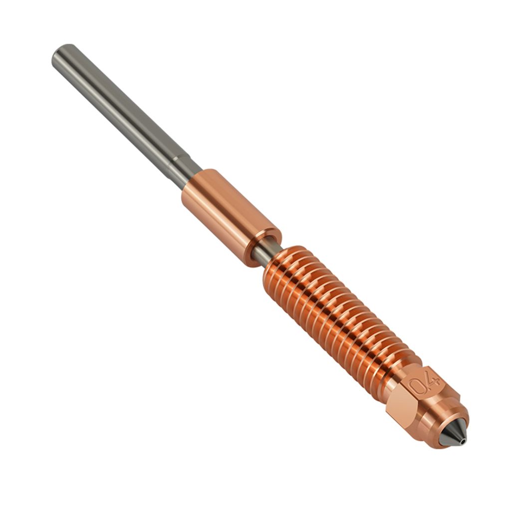 3D-Druckerzubehoer, 0,6 mm CZ-Kupfer-Beschichtungsduese aus gehaertetem Stahl, kompatibel mit Creality K1C/K1 Max/Ender 3 V3. Integrierte Bimetall-...