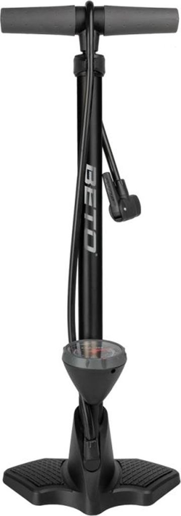 Beto Standpumpe mit Manometer Schwarz
