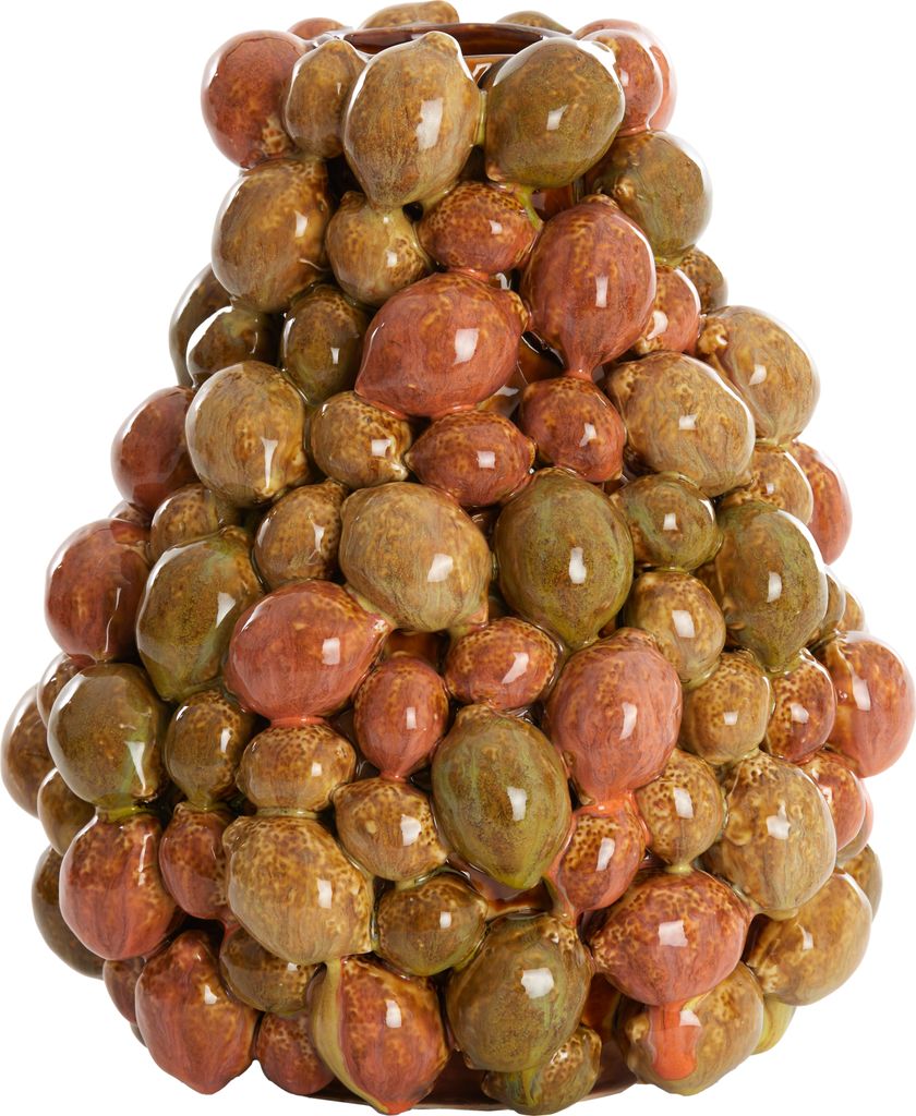 Light & Living - Vase CITRUS - Ø23x27cm - Braun