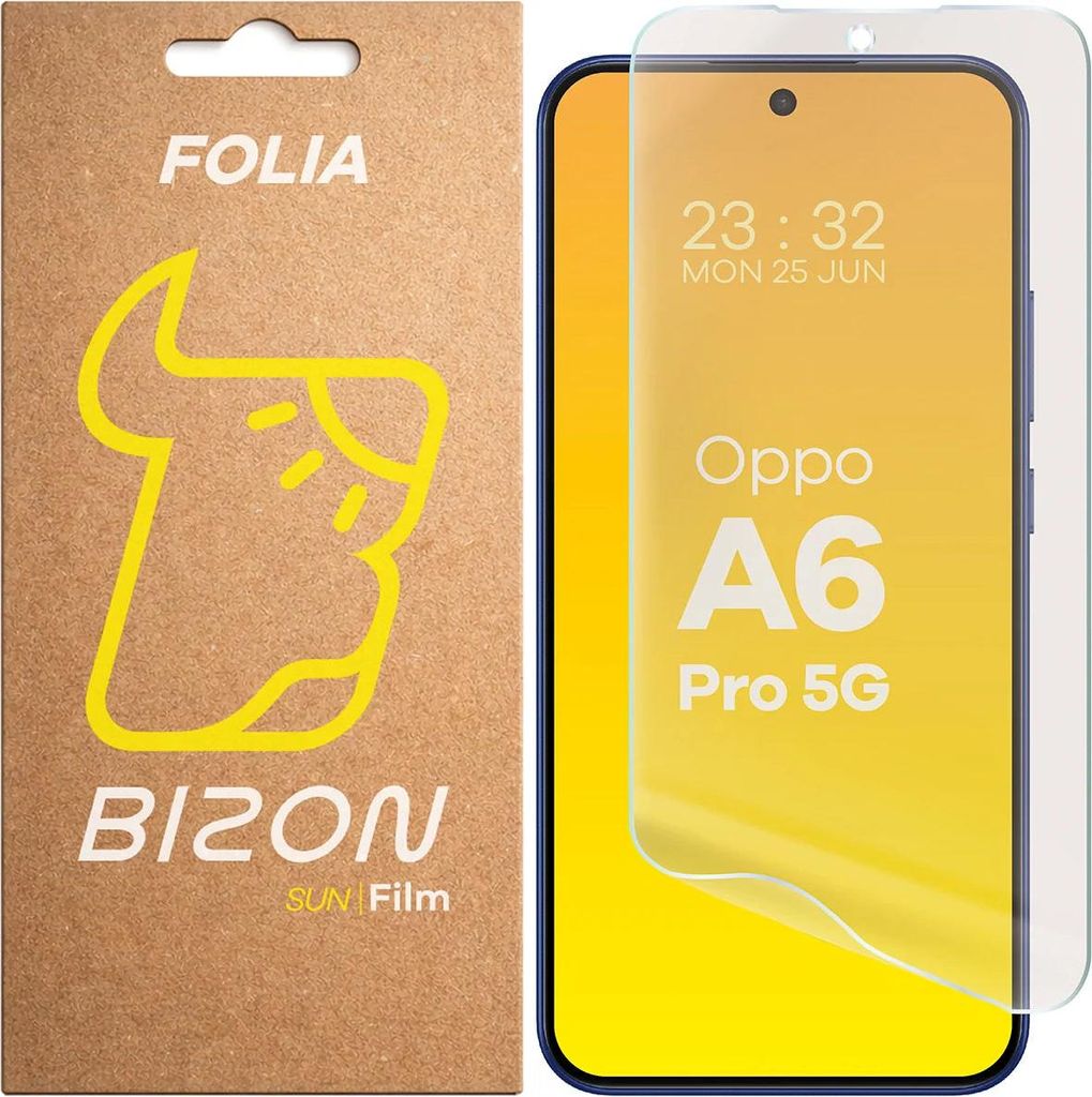 Matte Folie für Oppo A6 Pro 5G, Bizon Glass Film Sun, 1 Stück