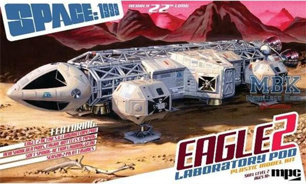Maquette Eagle II avec pod laboratoire amovible Espace 1999 MPC