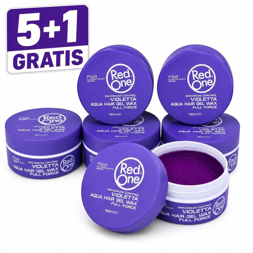 Red One Violetta Aqua Hair Gel Wax 6er-Set 6 x 150 ml – Produktbild 