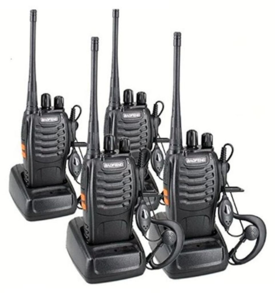Set mit 4 Baofeng BF-888S 5W-Funkgerten, 4 Kopfhrern Produktbild 
